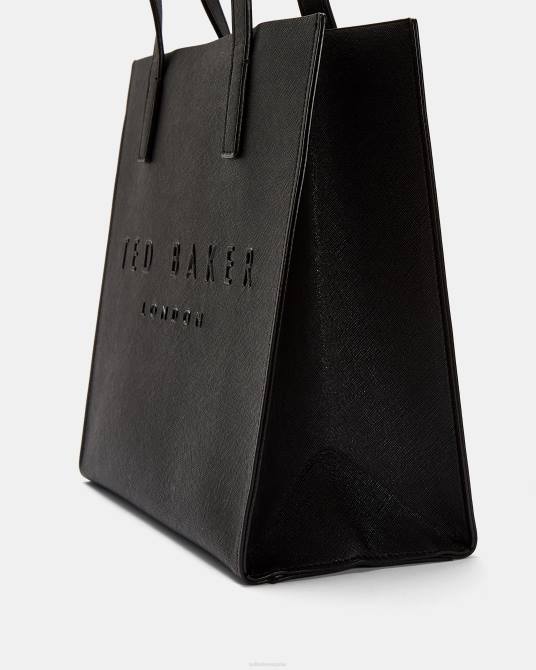 Ted Baker mujer 2ZFP780 bolsas bolso seacon pequeño con icono rayado en cruz negro