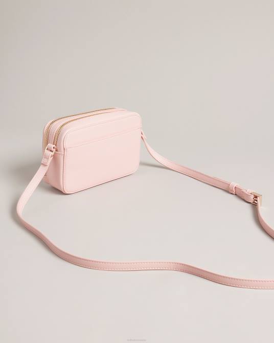 Ted Baker mujer 2ZFP683 bolsas bolso cámara pequeño stinah con apliques en forma de corazón Rosa palido