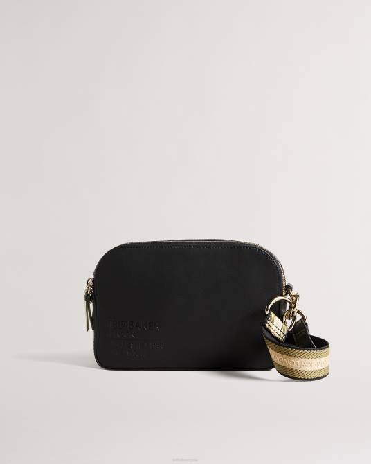 Ted Baker mujer 2ZFP734 bolsas bolso para cámara con correas y logo de Darcelo negro