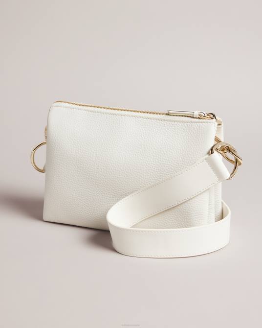 Ted Baker mujer 2ZFP663 bolsas bandolera con cinchas y logo delphia crudo