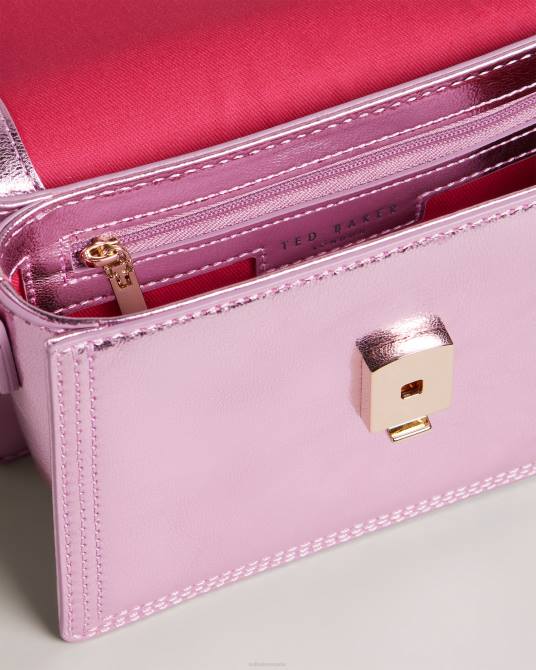 Ted Baker mujer 2ZFP680 bolsas bolso crossbody libbe de cuero rosa
