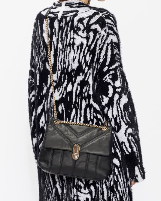 Ted Baker mujer 2ZFP699 bolsas bolso bandolera ayahlin acolchado de piel negro