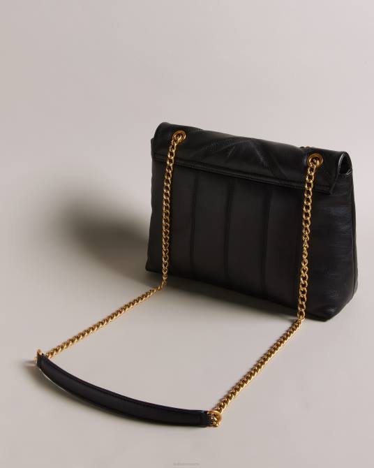 Ted Baker mujer 2ZFP700 bolsas bandolera acolchada ayasie de piel negro