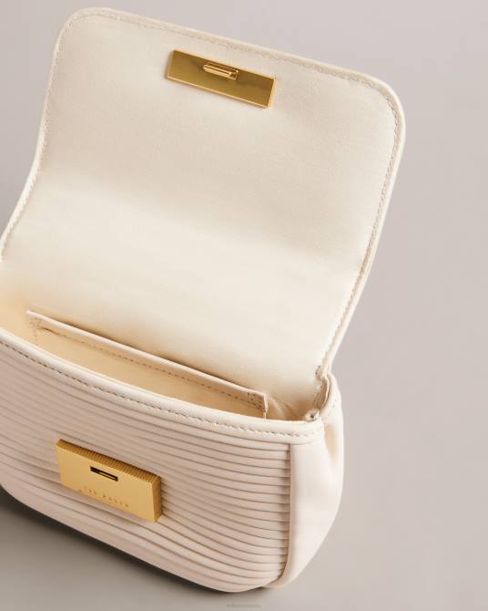 Ted Baker mujer 2ZFP702 bolsas bandolera plisada pyalily Marfil