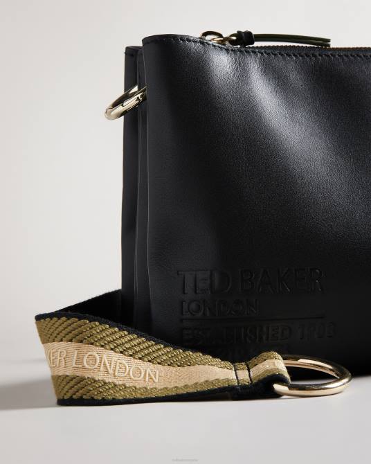Ted Baker mujer 2ZFP703 bolsas bandolera con cinchas y la marca darceyy negro