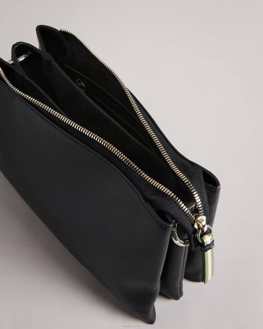 Ted Baker mujer 2ZFP703 bolsas bandolera con cinchas y la marca darceyy negro