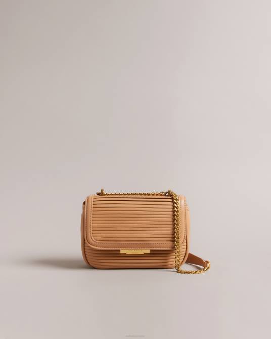 Ted Baker mujer 2ZFP704 bolsas bandolera plisada pyalily camello