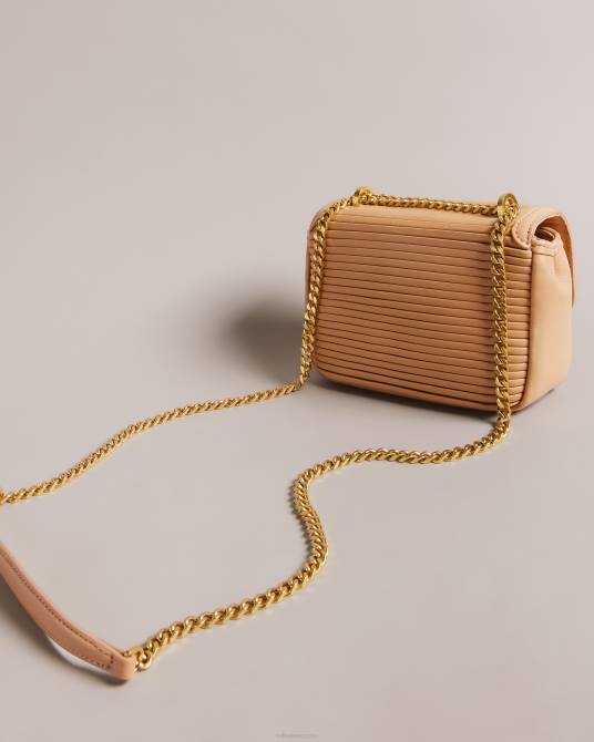 Ted Baker mujer 2ZFP704 bolsas bandolera plisada pyalily camello