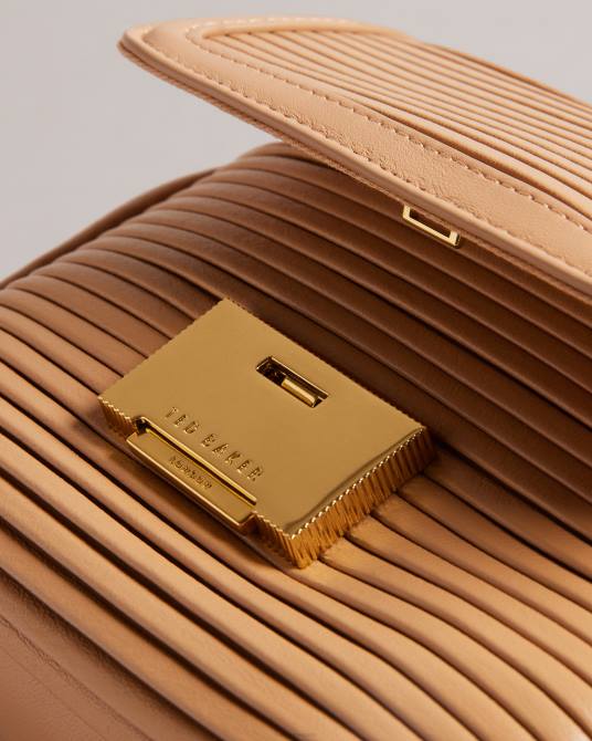 Ted Baker mujer 2ZFP704 bolsas bandolera plisada pyalily camello