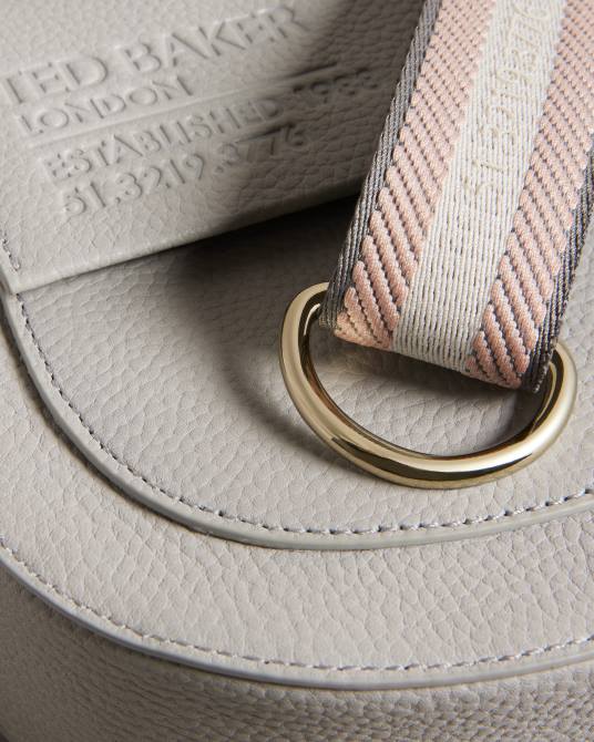 Ted Baker mujer 2ZFP705 bolsas bolso bandolera con cintas y logo daliai gris claro