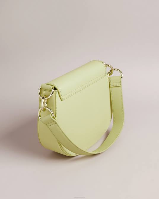 Ted Baker mujer 2ZFP706 bolsas bolsa para cadáveres cruz tipo satchel con correas y logo Darcell Verde pálido