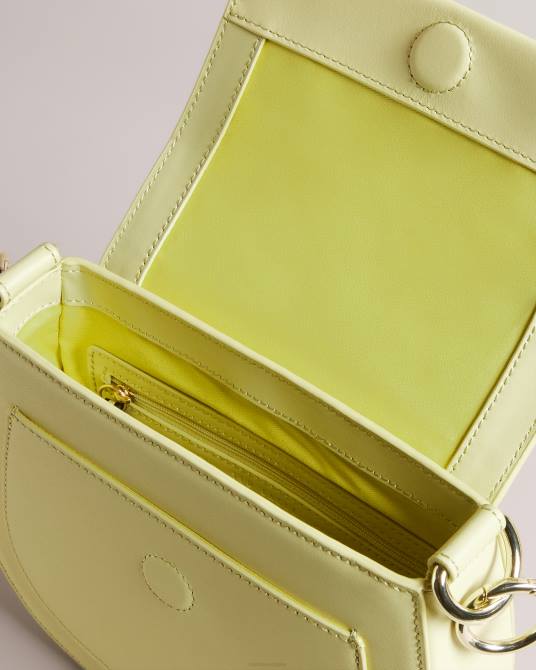 Ted Baker mujer 2ZFP706 bolsas bolsa para cadáveres cruz tipo satchel con correas y logo Darcell Verde pálido