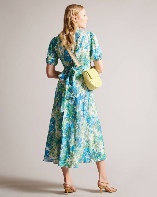 Ted Baker mujer 2ZFP706 bolsas bolsa para cadáveres cruz tipo satchel con correas y logo Darcell Verde pálido