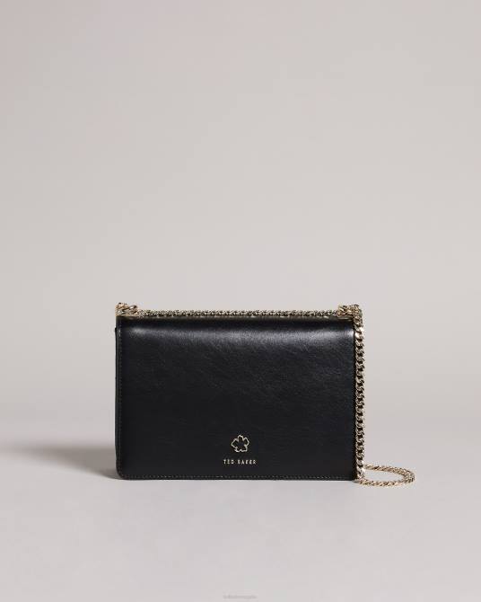 Ted Baker mujer 2ZFP709 bolsas bandolera jorjey con ojales y flores negro