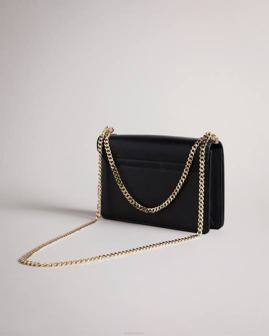 Ted Baker mujer 2ZFP709 bolsas bandolera jorjey con ojales y flores negro