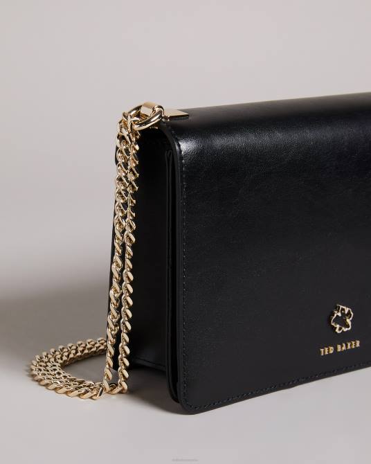 Ted Baker mujer 2ZFP709 bolsas bandolera jorjey con ojales y flores negro