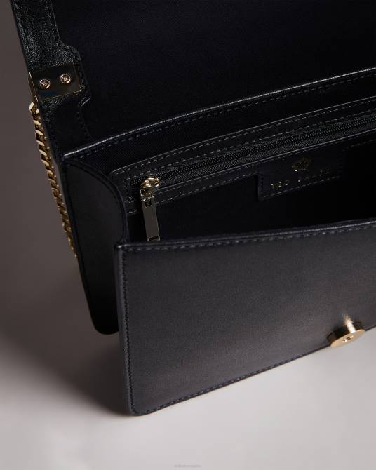 Ted Baker mujer 2ZFP709 bolsas bandolera jorjey con ojales y flores negro