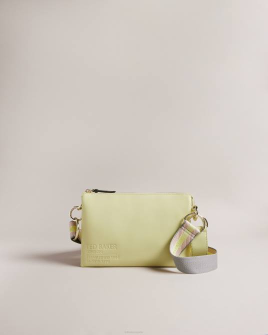 Ted Baker mujer 2ZFP711 bolsas bandolera con cinchas y la marca darceyy Verde pálido
