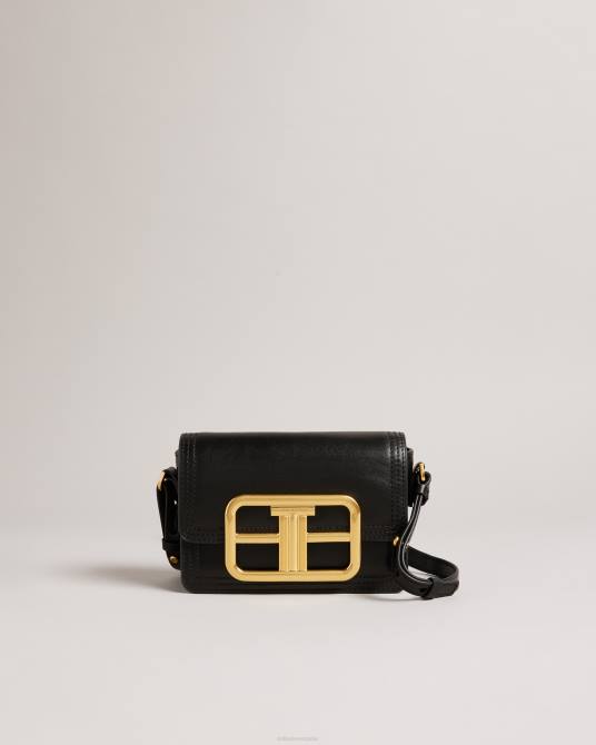 Ted Baker mujer 2ZFP714 bolsas bolso bandolera tikisha llamativo con herrajes negro