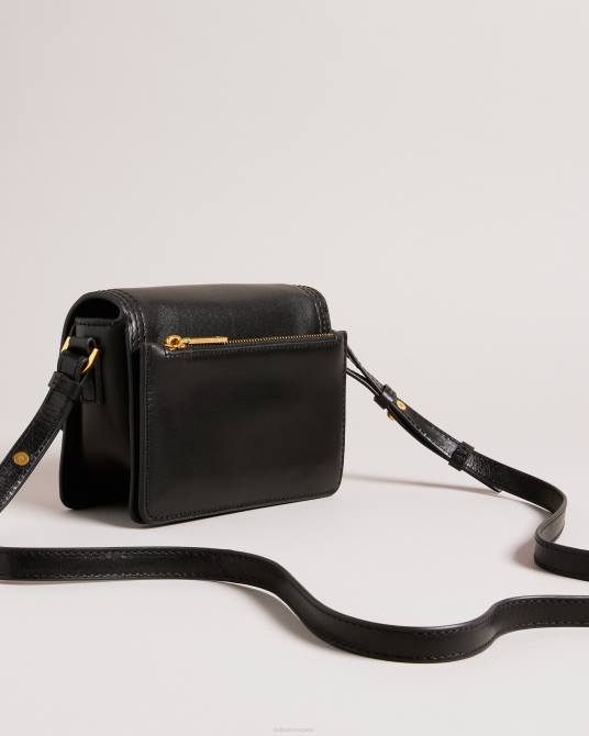 Ted Baker mujer 2ZFP714 bolsas bolso bandolera tikisha llamativo con herrajes negro
