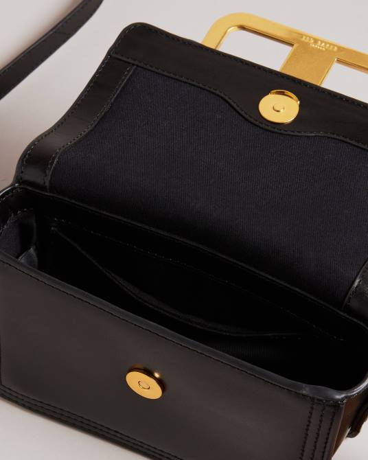 Ted Baker mujer 2ZFP714 bolsas bolso bandolera tikisha llamativo con herrajes negro
