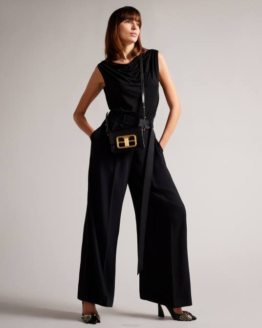 Ted Baker mujer 2ZFP714 bolsas bolso bandolera tikisha llamativo con herrajes negro