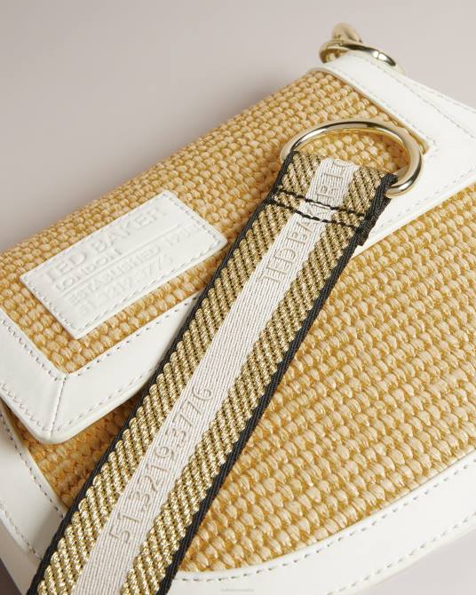 Ted Baker mujer 2ZFP718 bolsas bandolera staceli de rafia blanco