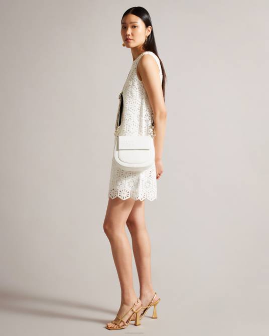 Ted Baker mujer 2ZFP719 bolsas bolso bandolera con cintas y logo daliai crudo