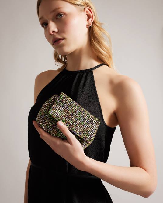 Ted Baker mujer 2ZFP725 bolsas bandolera mini con cristales brillantes multicolor