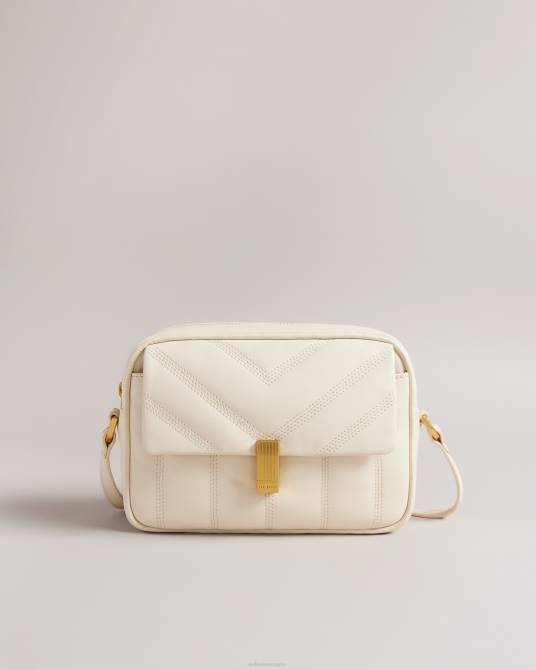 Ted Baker mujer 2ZFP728 bolsas bandolera acolchada ayalily de piel Marfil