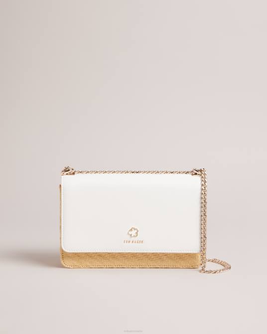 Ted Baker mujer 2ZFP730 bolsas bandolera magdie magnolia tejida con ojales crudo