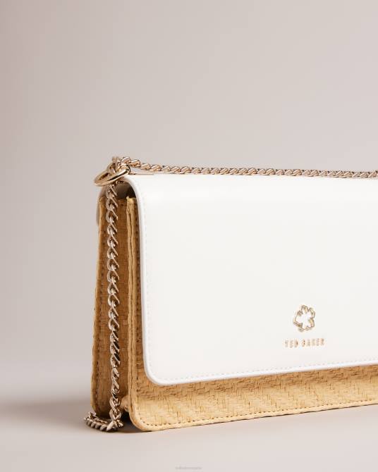 Ted Baker mujer 2ZFP730 bolsas bandolera magdie magnolia tejida con ojales crudo