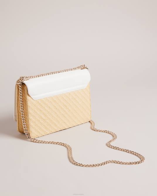 Ted Baker mujer 2ZFP730 bolsas bandolera magdie magnolia tejida con ojales crudo