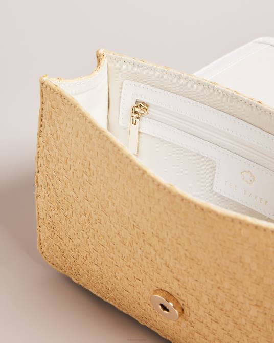 Ted Baker mujer 2ZFP730 bolsas bandolera magdie magnolia tejida con ojales crudo