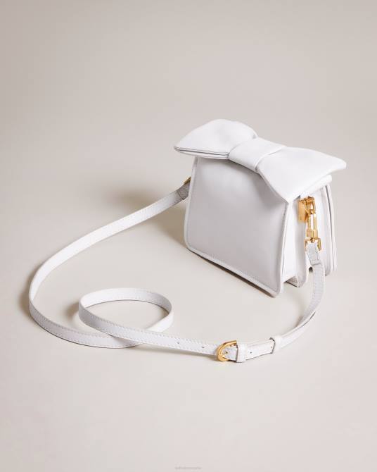 Ted Baker mujer 2ZFP731 bolsas bolso bandolera niasina mini con detalle de lazo blanco