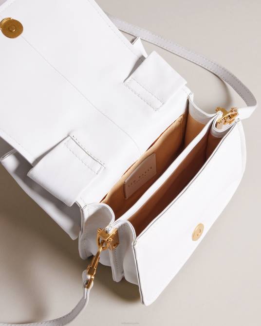 Ted Baker mujer 2ZFP731 bolsas bolso bandolera niasina mini con detalle de lazo blanco