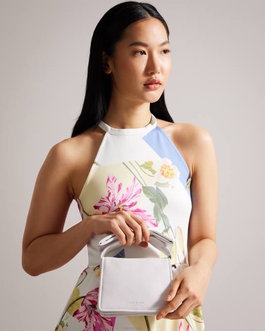 Ted Baker mujer 2ZFP731 bolsas bolso bandolera niasina mini con detalle de lazo blanco