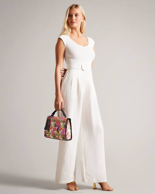 Ted Baker mujer 2ZFP737 bolsas bandolera maniya con estampado de magnolia rosa