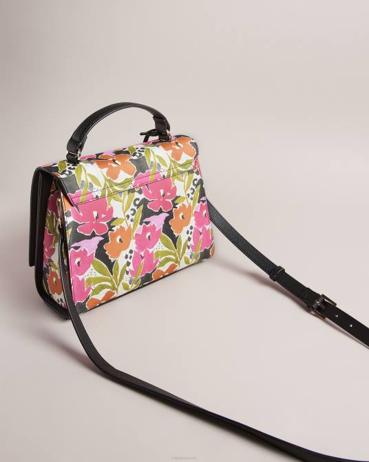 Ted Baker mujer 2ZFP737 bolsas bandolera maniya con estampado de magnolia rosa