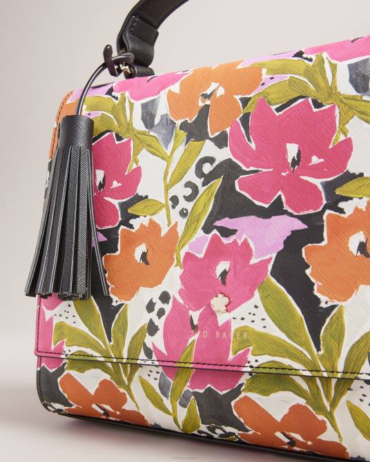 Ted Baker mujer 2ZFP737 bolsas bandolera maniya con estampado de magnolia rosa