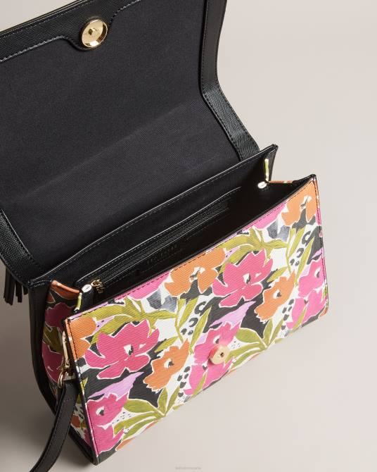 Ted Baker mujer 2ZFP737 bolsas bandolera maniya con estampado de magnolia rosa