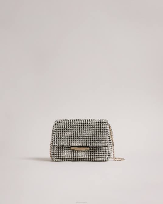 Ted Baker mujer 2ZFP739 bolsas bandolera mini con cristales brillantes plata