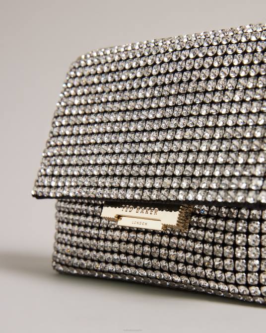 Ted Baker mujer 2ZFP739 bolsas bandolera mini con cristales brillantes plata