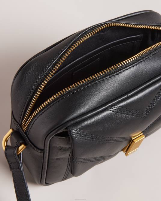 Ted Baker mujer 2ZFP740 bolsas bandolera acolchada ayalily de piel negro