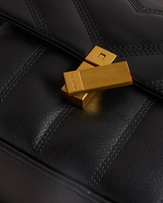 Ted Baker mujer 2ZFP740 bolsas bandolera acolchada ayalily de piel negro