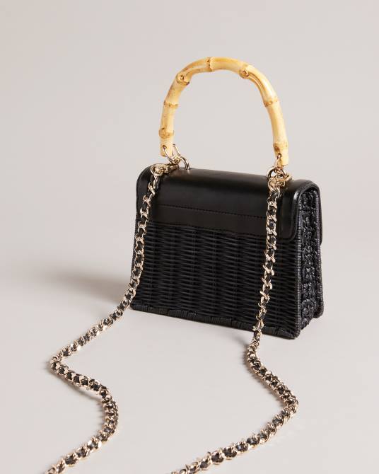 Ted Baker mujer 2ZFP743 bolsas bandolera jaylisa con asa superior tipo cesta negro