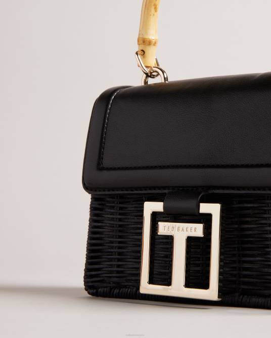 Ted Baker mujer 2ZFP743 bolsas bandolera jaylisa con asa superior tipo cesta negro