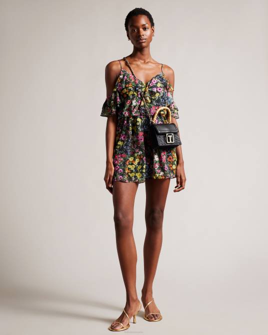 Ted Baker mujer 2ZFP743 bolsas bandolera jaylisa con asa superior tipo cesta negro