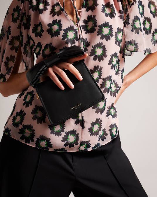 Ted Baker mujer 2ZFP745 bolsas bolso bandolera niasina mini con detalle de lazo negro