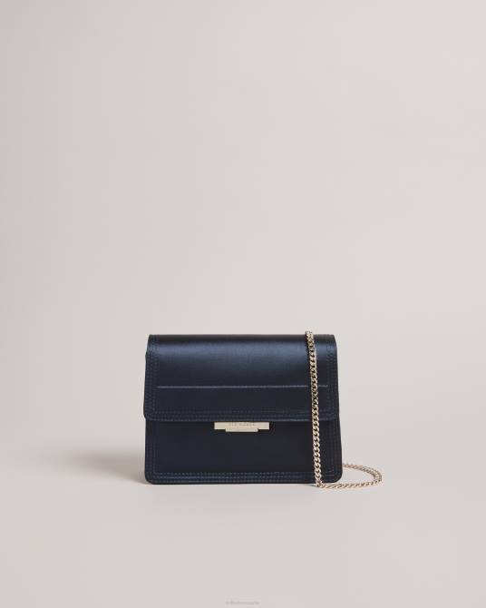 Ted Baker mujer 2ZFP748 bolsas bandolera kienya de satén azul oscuro